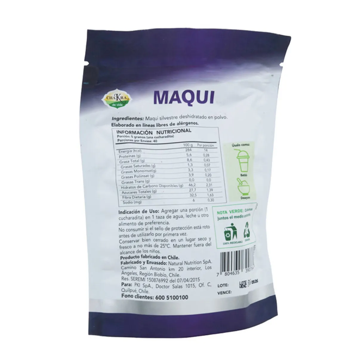 KNOP - Maqui Polvo Doypack 200g, CDV