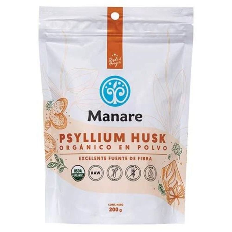 MANARE - Psyllium husk orgánico 200 g, manare