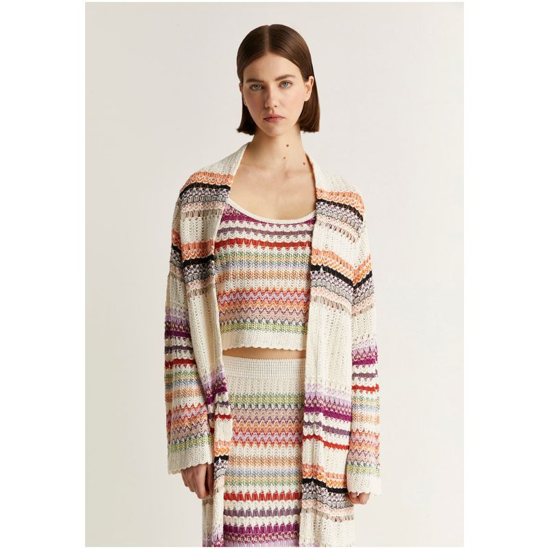 SCALPERS - Cárdigan Crochet Multicolor Multicolor