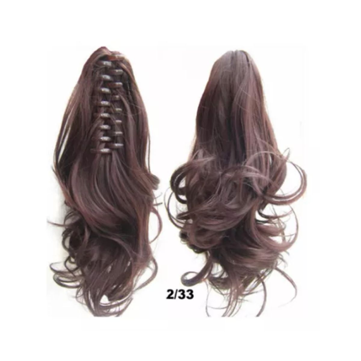 GENERICO - Postizos Extenciones De Cola Fibra Kanekalon Pelo Ondulado  2/33