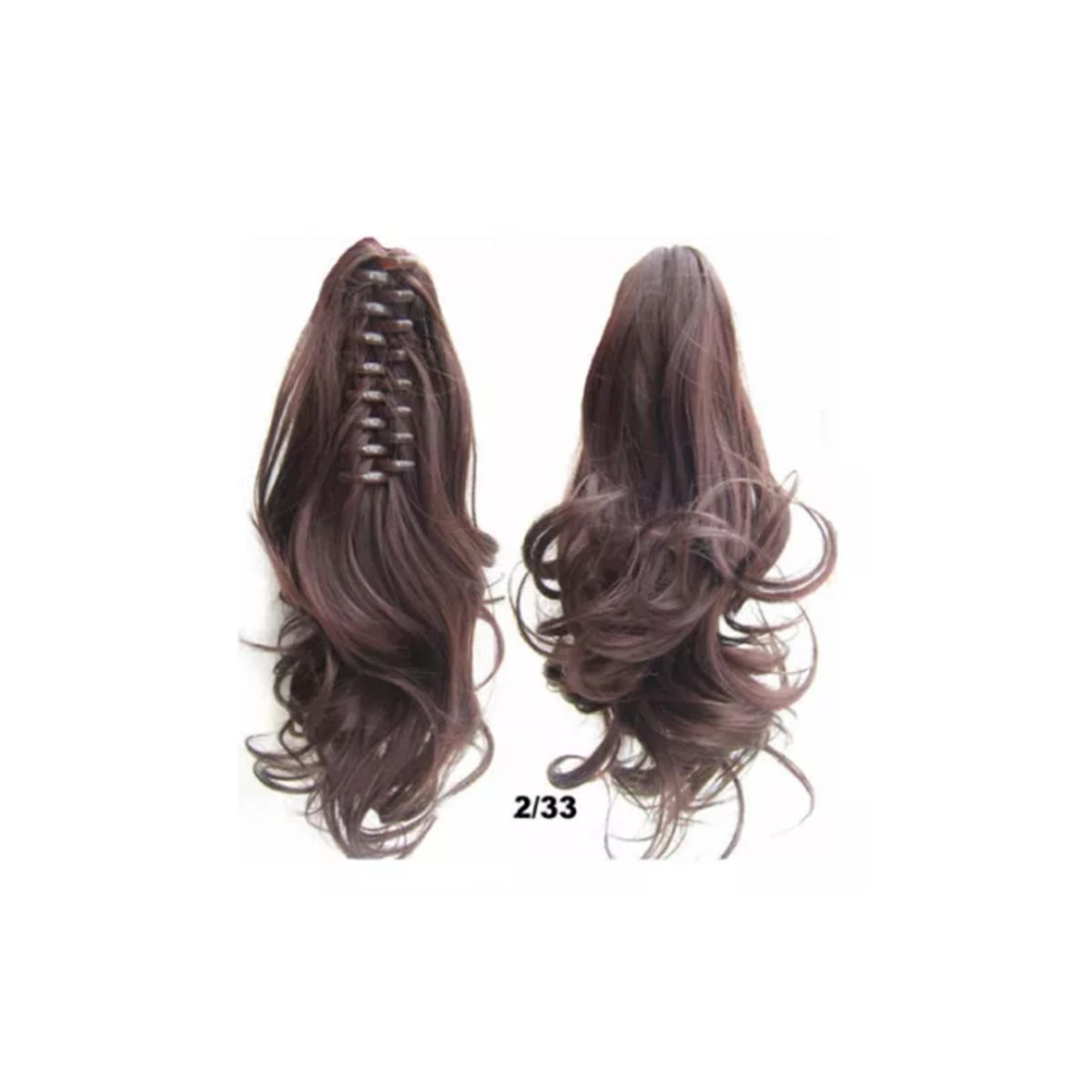 GENERICO - Postizos Extenciones De Cola Fibra Kanekalon Pelo Ondulado  2/33