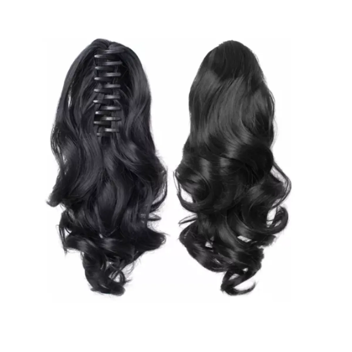 GENERICO - Postizos Extenciones De Cola Fibra Kanekalon Pelo Ondulado 1B