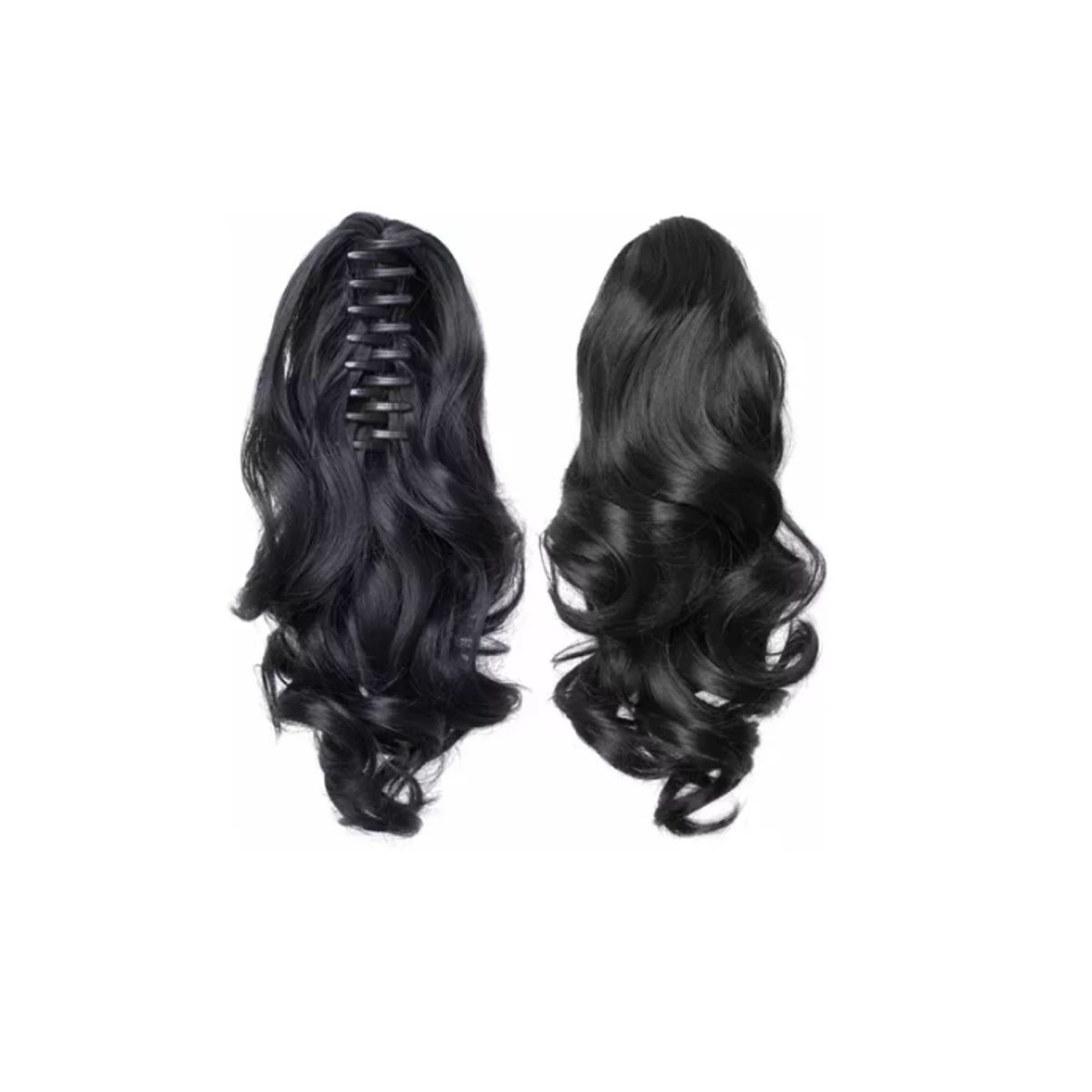 GENERICO - Postizos Extenciones De Cola Fibra Kanekalon Pelo Ondulado 1B