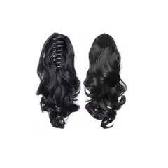 GENERICO - Postizos Extenciones De Cola Fibra Kanekalon Pelo Ondulado 1B