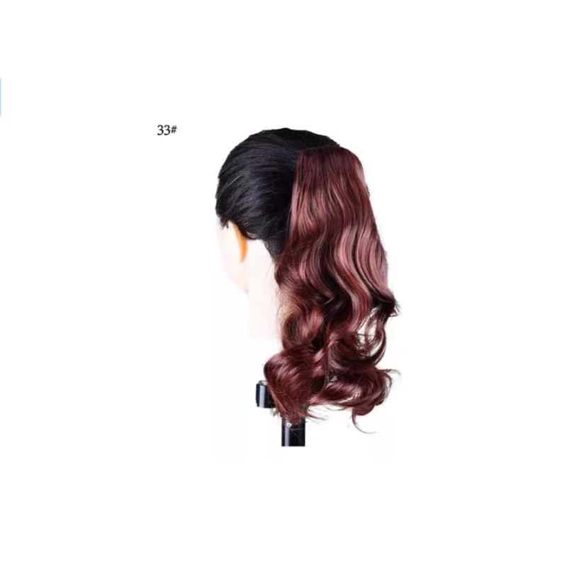 GENERICO - Postizos Extenciones De Cola Fibra Kanekalon Pelo Ondulado  1BT99