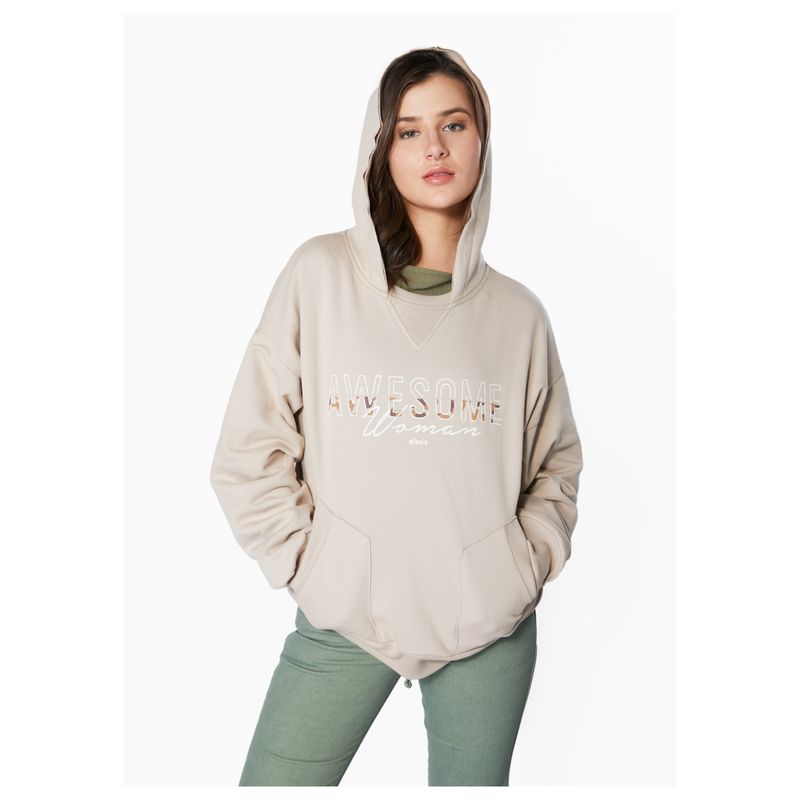 EFESIS - POLERÓN LAIA OVERSIZE BOLSILLO CANGURO Y ESTAMPADO EFESIS