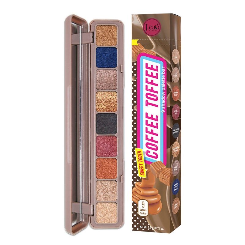 J CAT - Paleta sombras de ojo Sweet Tooth Coffee Toffee - 9
