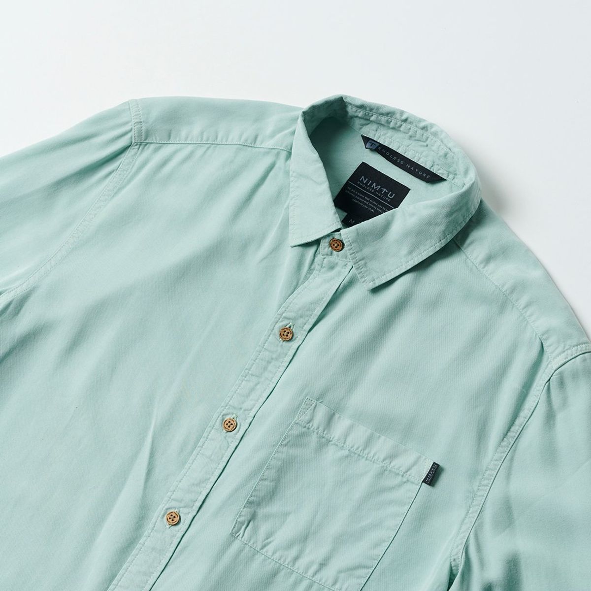 NIMTU - Camisa Natural Celeste Nimtu