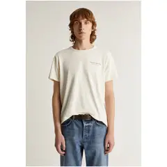 SCALPERS - Polera Rústica Print Trasero Offwhite