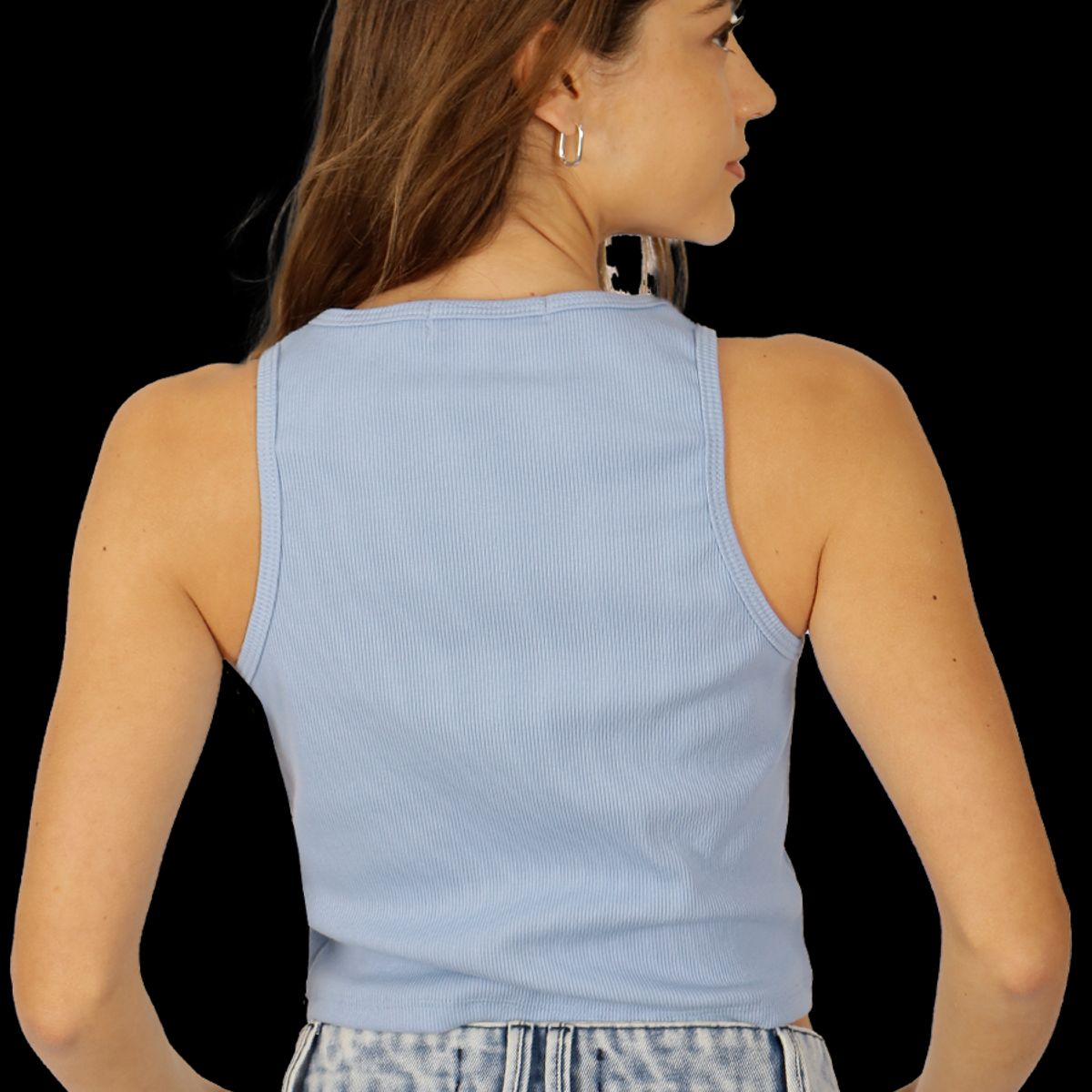DIVINO JEANS - Polera Byork VIII Celeste Divino Jeans
