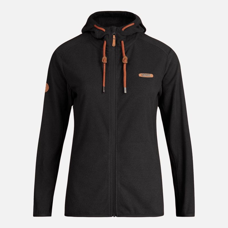 LIPPI - Poleron Teen Girl Stripes Nano-F Full Zip Hoody Negro Lippi
