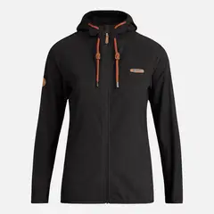 LIPPI - Poleron Teen Girl Stripes Nano-F Full Zip Hoody Negro