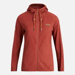 LIPPI - Poleron Teen Girl Stripes Nano-F Full Zip Hoody Terracota