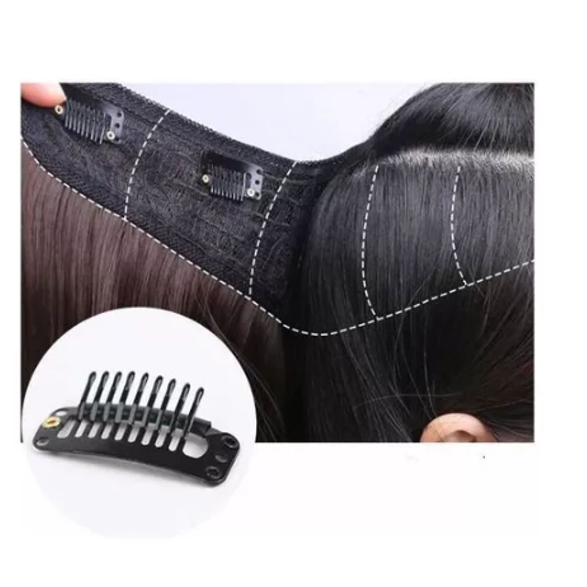 GENERICO - Extensiones Kanekalon Ondulado tonos Muy Naturales Extensiones NEGRO 1B