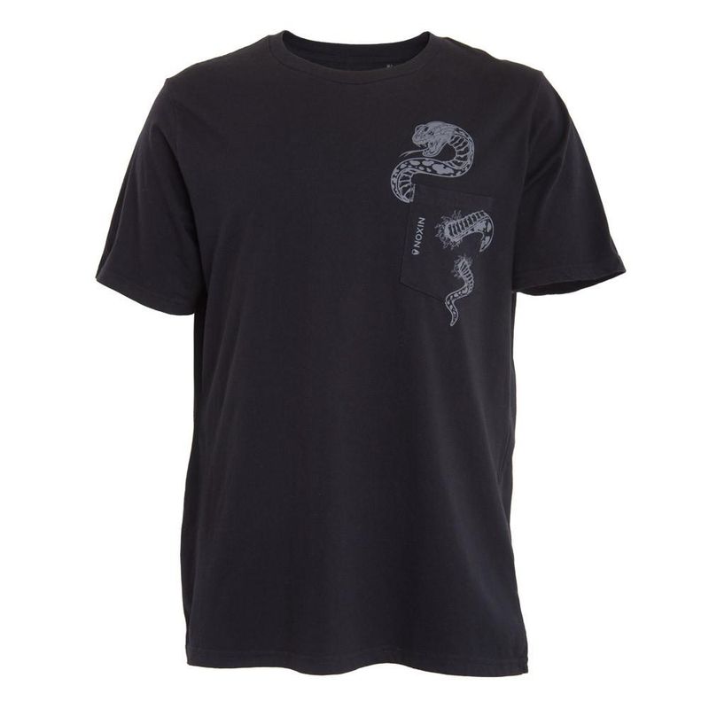 NIXON - Polera Men Snake Pocket Black - Negro