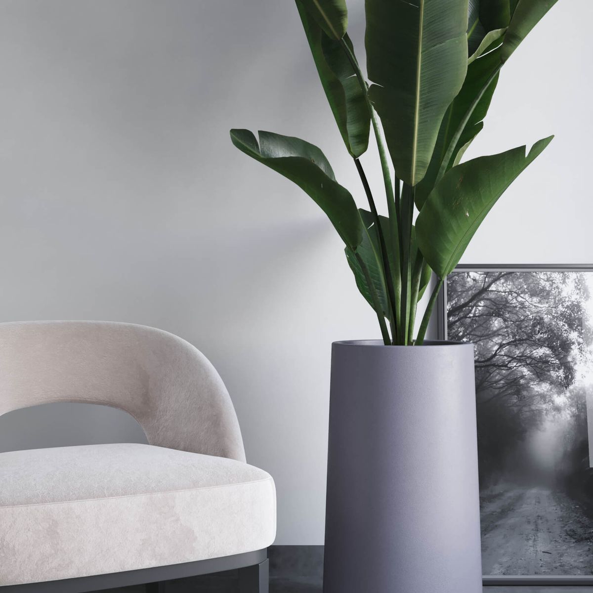 AMALFI - Macetero De Plástico Amalfi Gota 70x35 Cm Y 74 Litros Color Gris Grafito