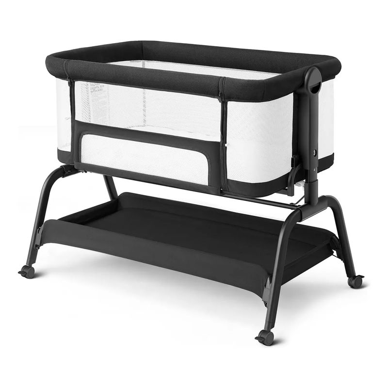 ELEONOR - Cuna Colecho Bebé Colchón Premium Babybond - Negro