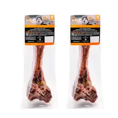 ZUPET - Snack Perro - Hueso Jamon 21cm X2 WILD
