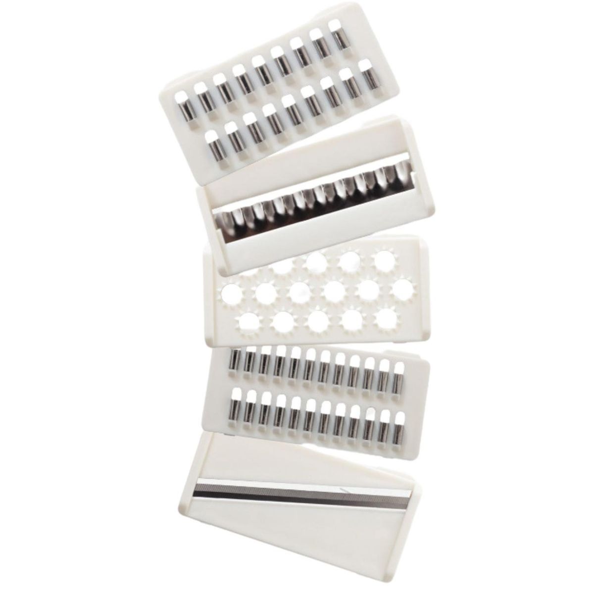 ELEONOR - Cortador Picador Verduras Cuchillas Intercambiables 12pcs - Rosa