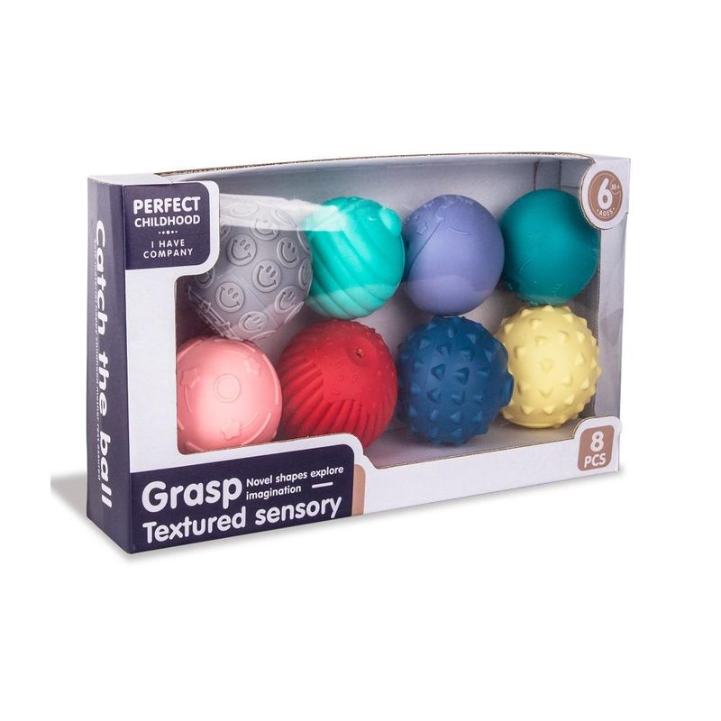 HUANGER - Pelotas Sensoriales Pastel 8 Piezas