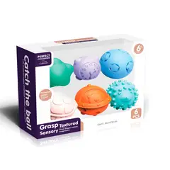 HUANGER - Pelotas Sensoriales Pastel 6 Piezas