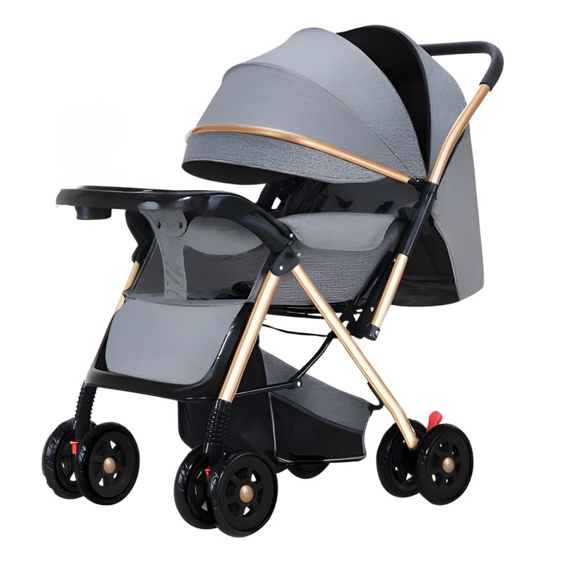 ELEONOR - Coche De Paseo para Bebé Paraguas Reclinable - Gris