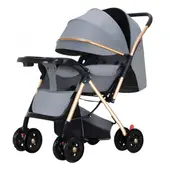 ELEONOR - Coche De Paseo para Bebé Paraguas Reclinable - Gris_