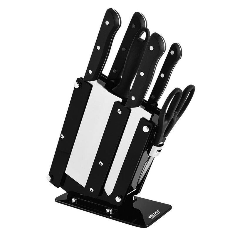 ELEONOR - Set Cocina Cuchillos 7 Piezas Acero Inoxidable Martensítico