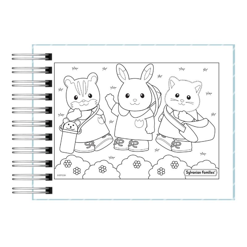 ELEFANTE AZULL - Libro de colorear Sylvanian family