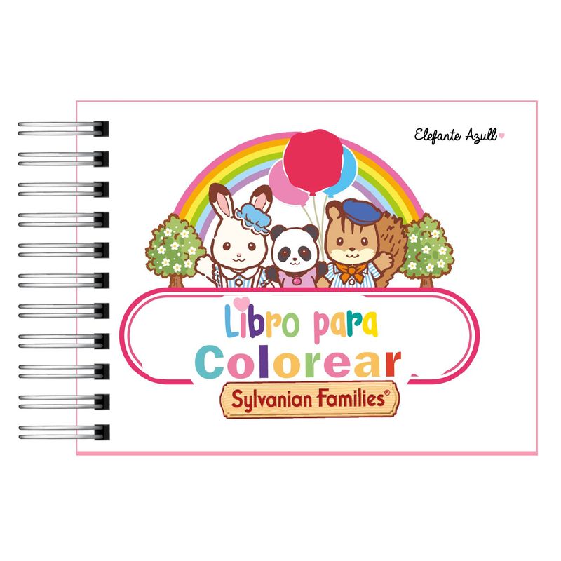 ELEFANTE AZULL - Libro para colorear Sylvanian Family