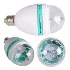 GENERICO - Ampolleta Led Disco Giratoria Bola Disco Colores