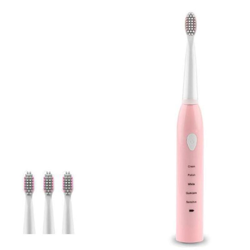 GENERICO - Set 4 Cepillos De Dientes Eléctrico ( Vienen Con Cable Usb)