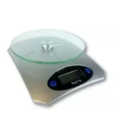 GENERICO - Balanza Gramera Digital De 5kg Con Bandeja De Vidrio