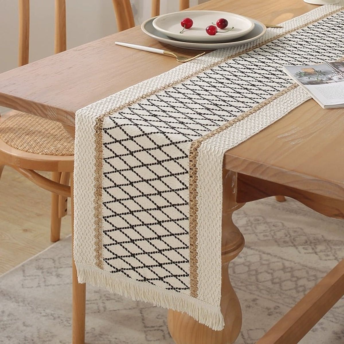 GENERICO - Mantel Camino De Mesa Rectangular Linea 180x30cm