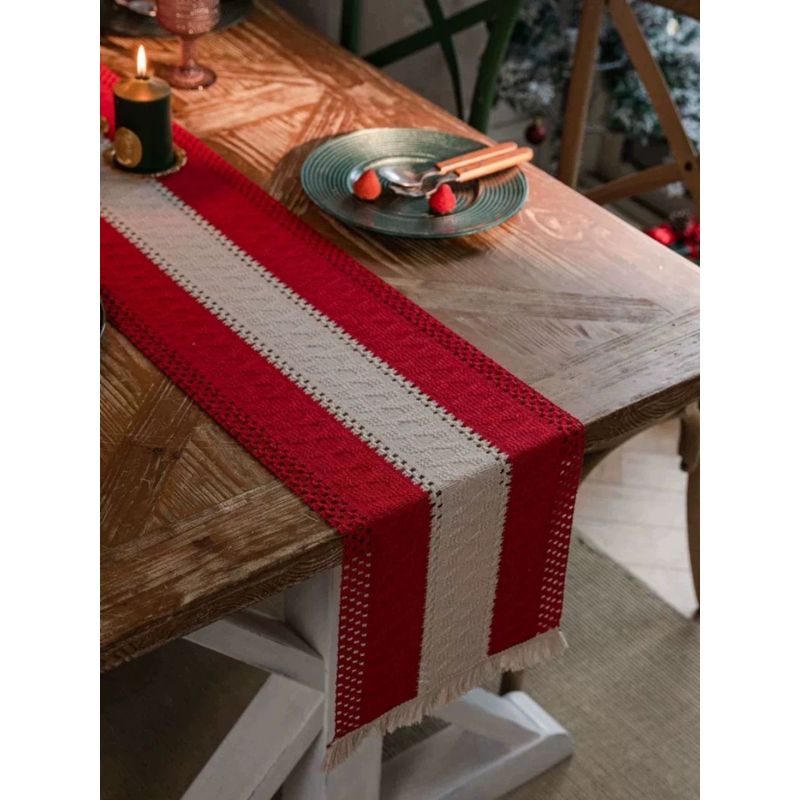 GENERICO - Mantel Camino De Mesa Rectangular Linea 180x30cm A3