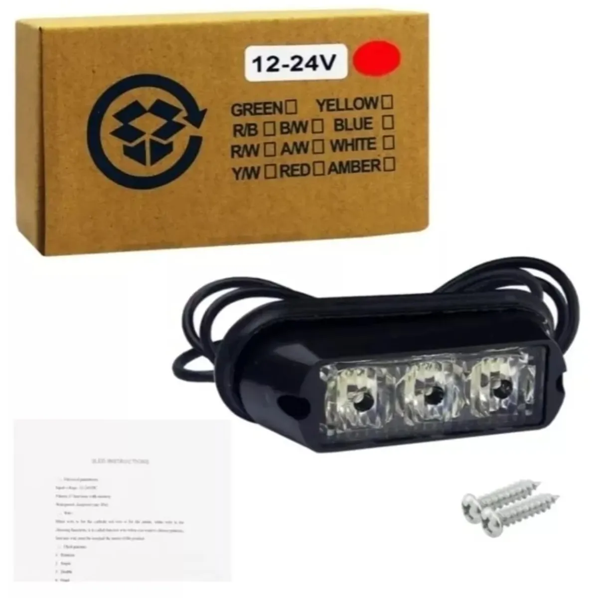 GENERICO - Foco trasero LED para autos 12v 24v