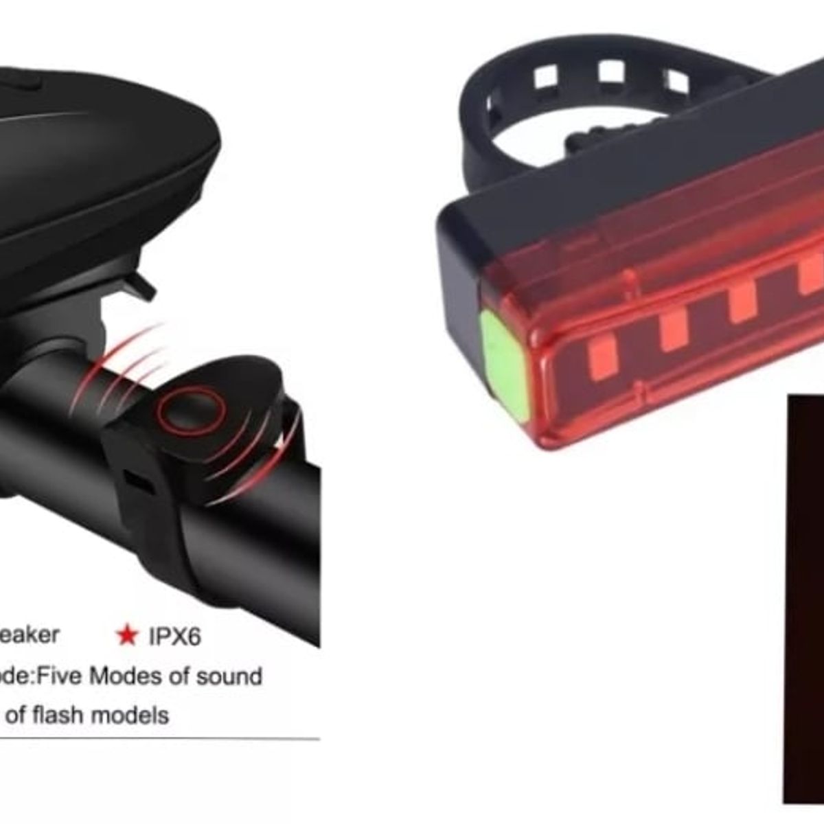 GENERICO - luces LED para bicicletas trasera y delantera