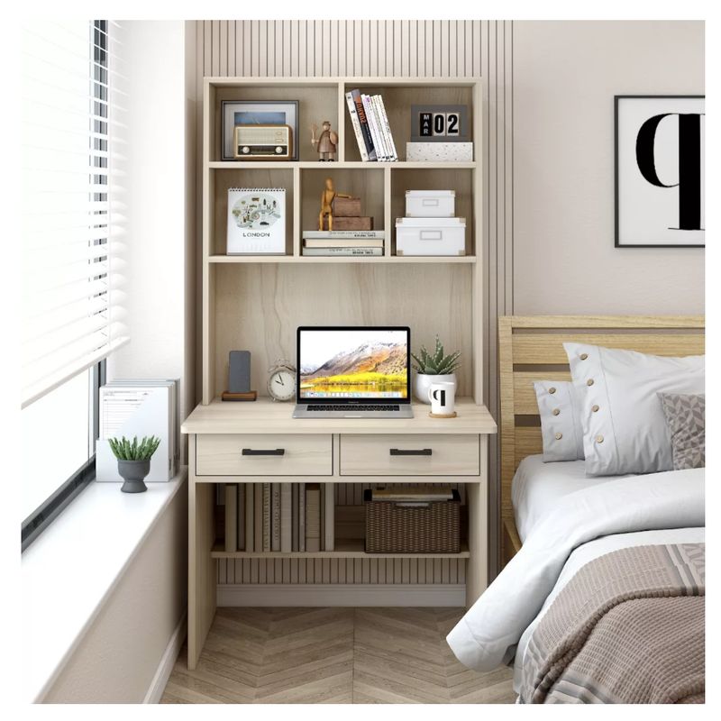 HOMER DESIGN - Escritorio Moderno Con Organizador 80x50x170cm Para Oficina