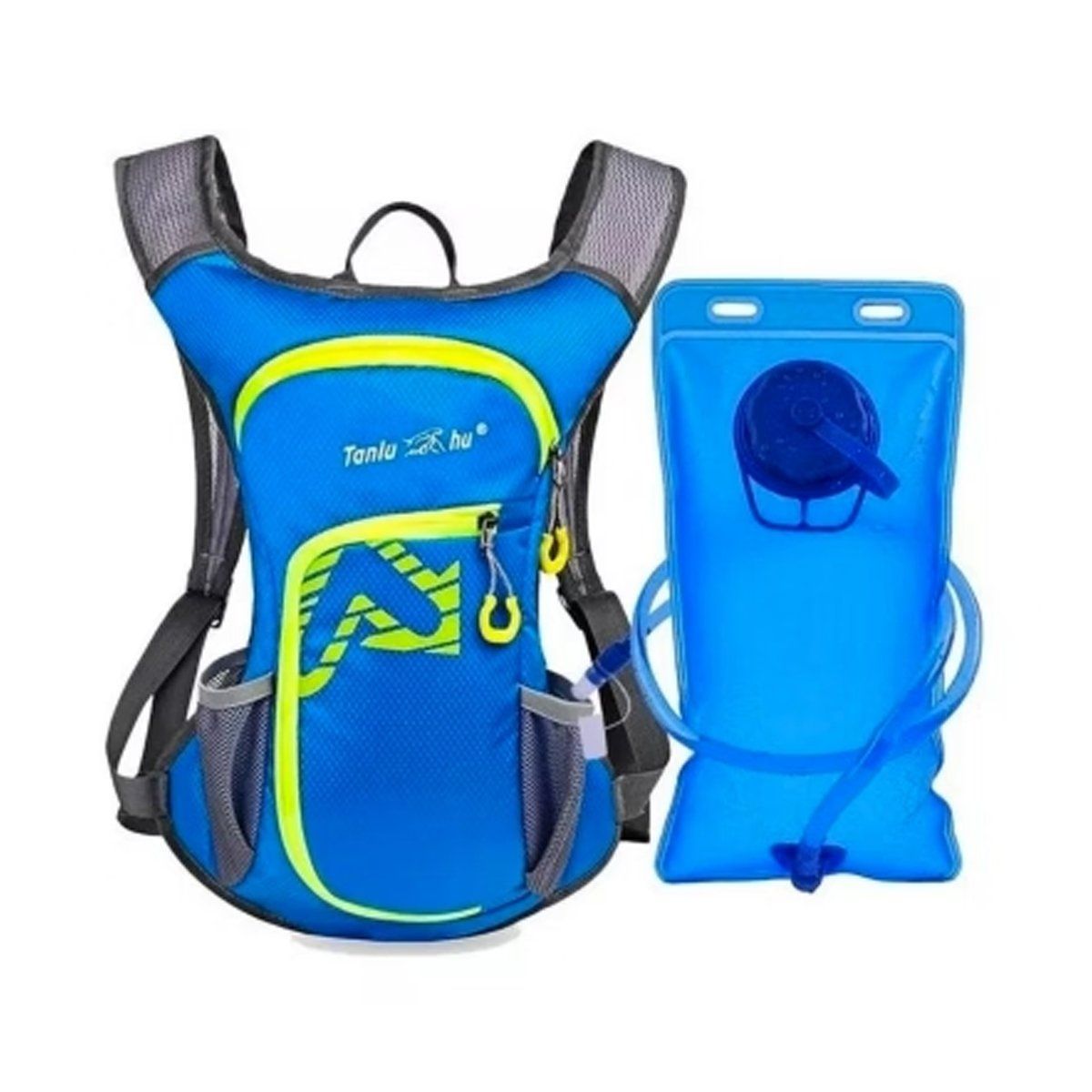 GENERICO - Mochila Camell  Trekking  Bolsa Hidratación Azul