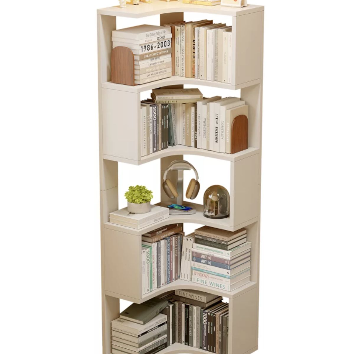 HOMER DESIGN - Repisa Organizador Estante Esquinero Living Velador 160x50x50cm