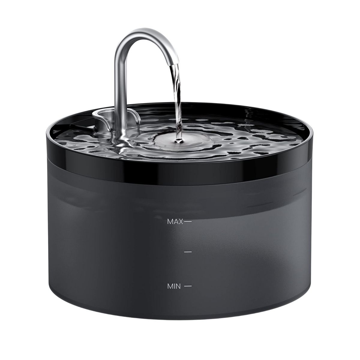 GENERICO - Bebedero Automático Silencioso Gato Llave Negro 2,2 L