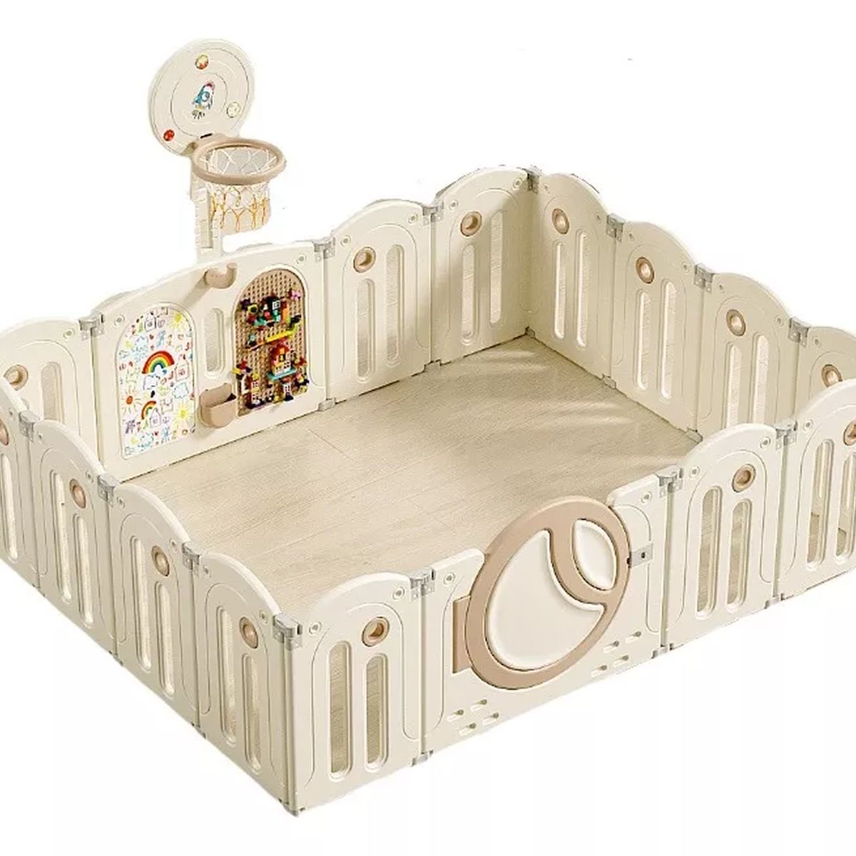 ELEONOR - Corral para bebe con juegos didacticos Seguro y resistente