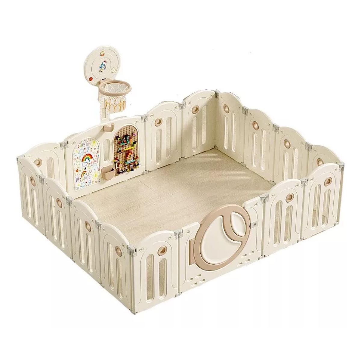 ELEONOR - Corral para bebe con juegos didacticos Seguro y resistente