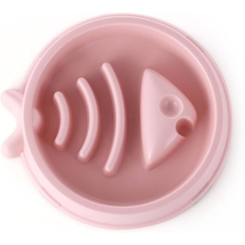 GENERICO - Plato De Alimentación Lenta antiansiedad diseño pescado