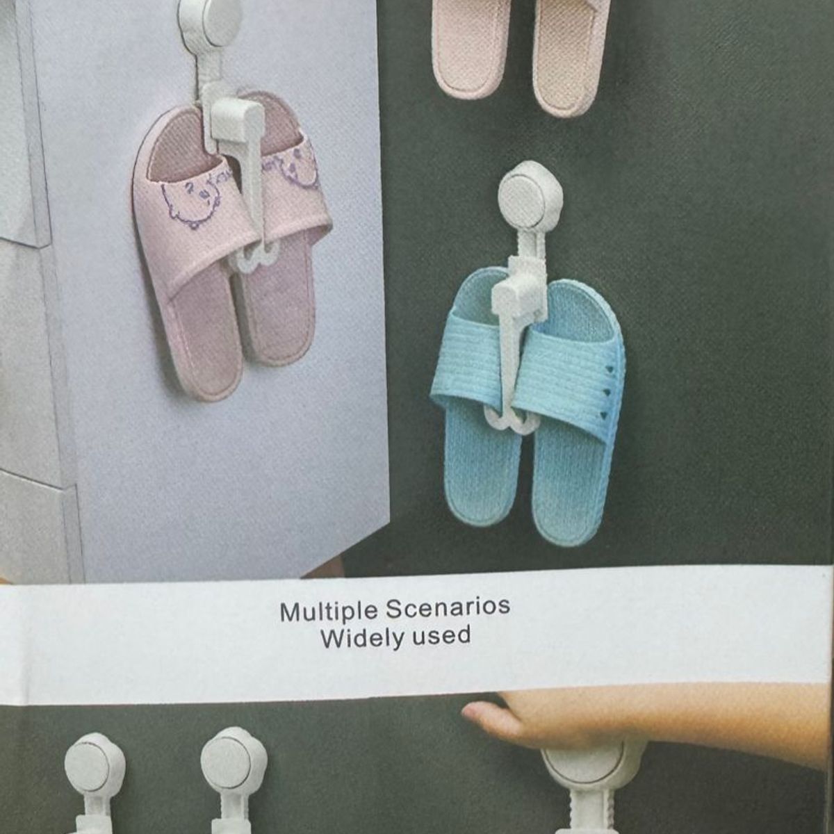 GENERICO - Zapatero de pared con ventosa  chalas organizacion portatil