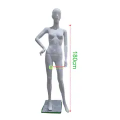 GENERICO - Maniqui Cuerpo Entero Dama fibra Vidrio Blanco