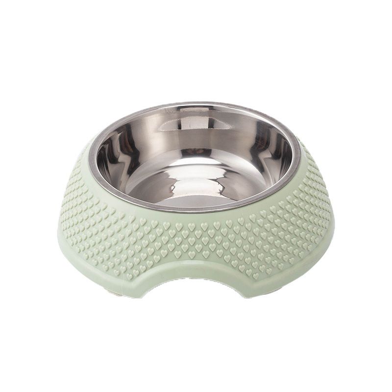 GENERICO - Plato  Mascotas Con Pocillo De Acero Inoxidable