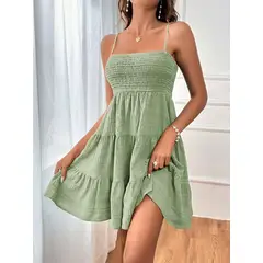 TIOZONEY - Vestido halter de mujer