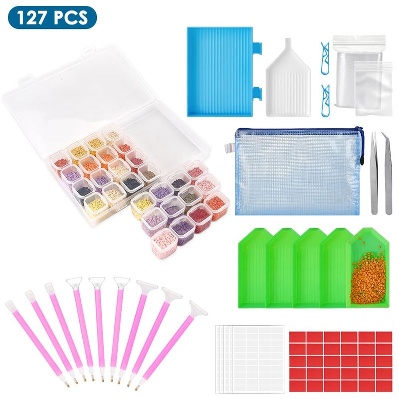 LUKOVEE - Kit De Herramientas 90 Piezas Diy 5d De Pintura De Diamante