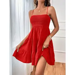 TIOZONEY - Vestido halter de mujer